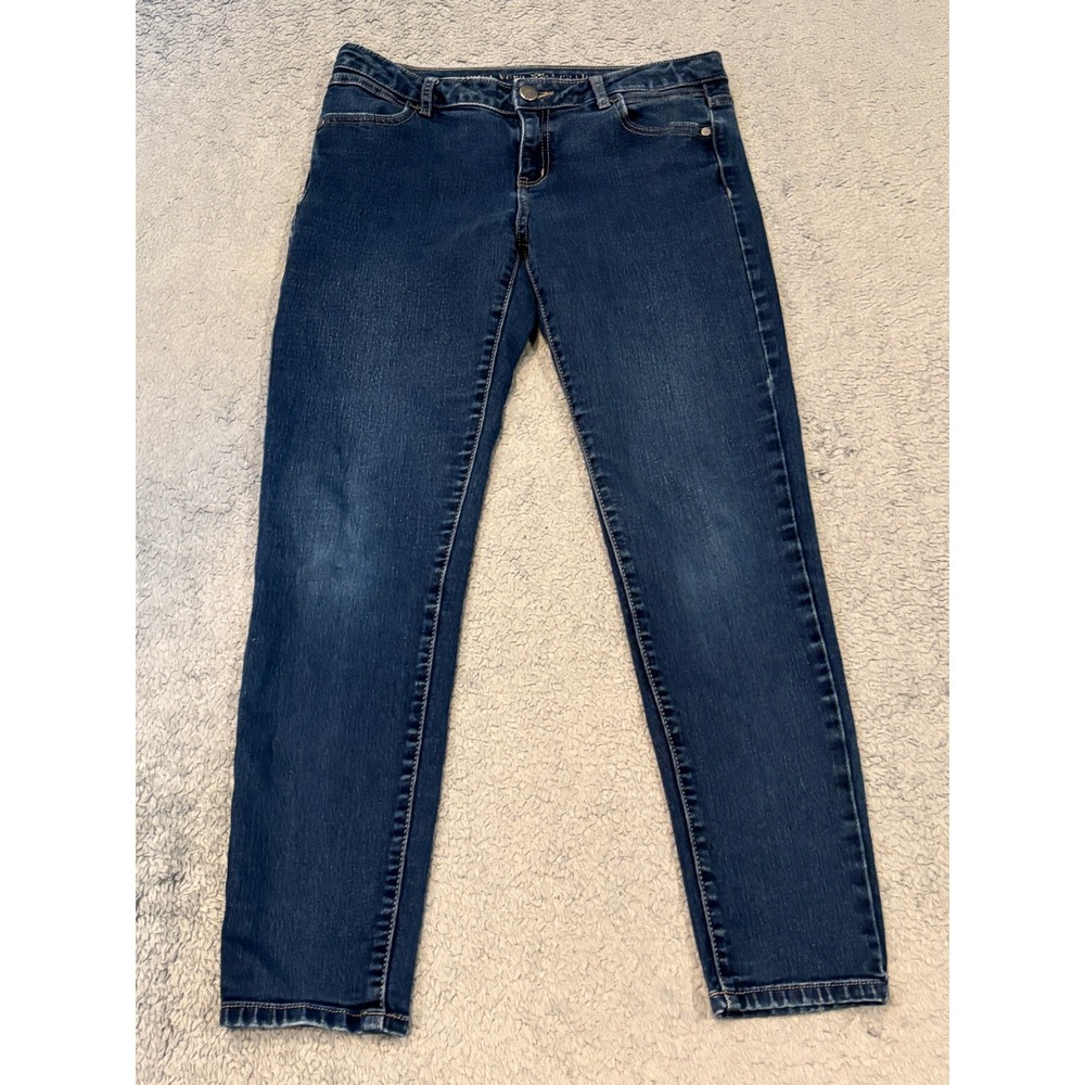 Simply Vera Vera Wang Skinny Jeans Womens 6S Dark Wash Blue Stretch Denim Short
